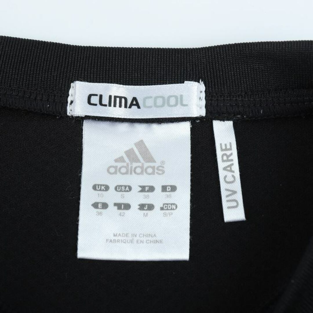 adidas(アディダス)のアディダス 半袖Tシャツ クライマクール UVケア スポーツウエア レディース Mサイズ ブラック adidas レディースのトップス(Tシャツ(半袖/袖なし))の商品写真