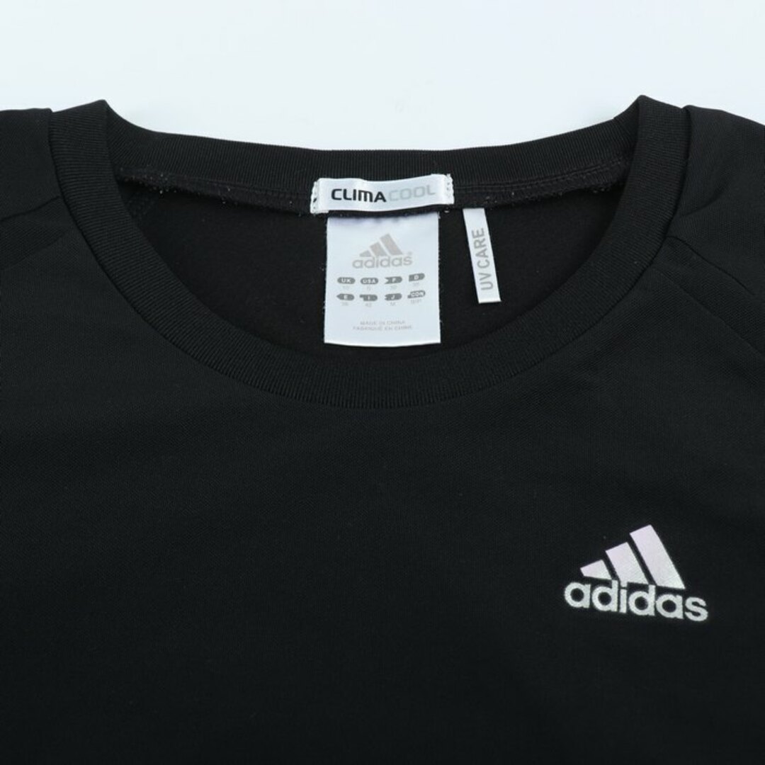 adidas(アディダス)のアディダス 半袖Tシャツ クライマクール UVケア スポーツウエア レディース Mサイズ ブラック adidas レディースのトップス(Tシャツ(半袖/袖なし))の商品写真