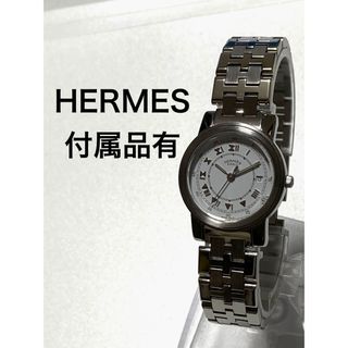 エルメス(Hermes)の極美品！　HERMES エルメス　キャリック　純正ベルト　レディース腕時計(腕時計)