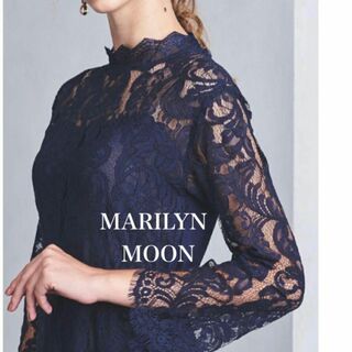 MARILYN MOON - マリリンムーン　レース　ワンピース　ネイビー　ドレス