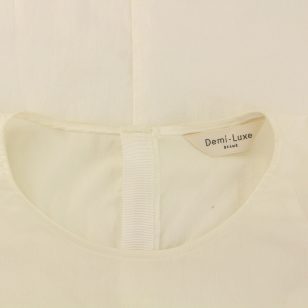 Demi-Luxe BEAMS(デミルクスビームス)のデミルクス ビームス シャツ ブラウス 半袖 S アイボリー レディースのトップス(シャツ/ブラウス(半袖/袖なし))の商品写真