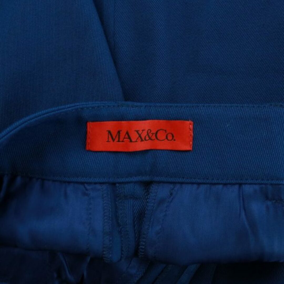 Max & Co.(マックスアンドコー)のマックス&コー ストレートパンツ スラックス 36 S 青 71341120 レディースのパンツ(その他)の商品写真