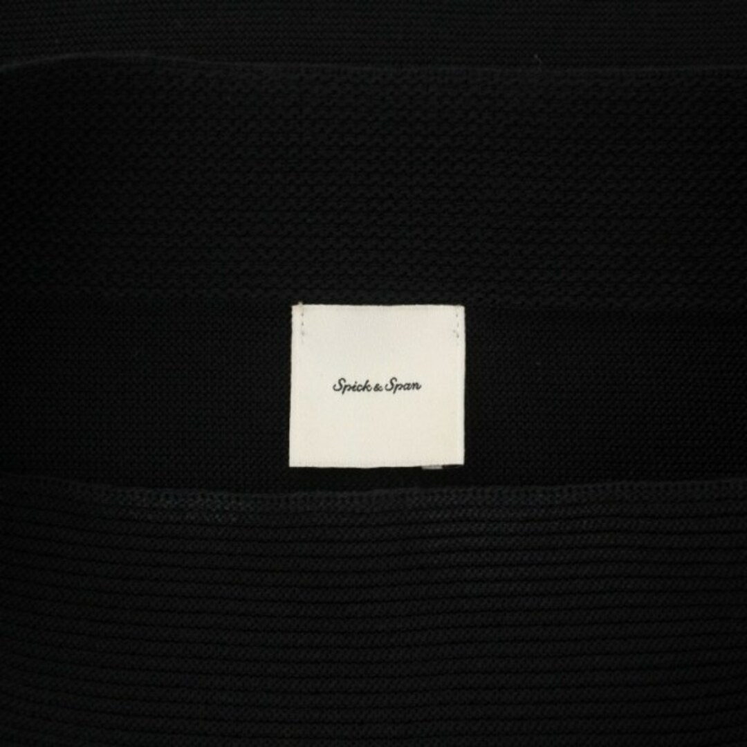 Spick & Span(スピックアンドスパン)のスピック&スパン ニット カットソー パフスリーブ ボートネック 長袖 黒 レディースのトップス(ニット/セーター)の商品写真
