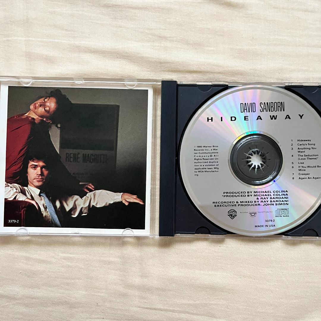 【CD】デイヴィッド・サンボーン『Hideaway』輸入盤 エンタメ/ホビーのCD(ジャズ)の商品写真