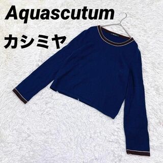 アクアスキュータム(AQUA SCUTUM)の【Aquascutum】アクアスキュータム ニットセーター 薄地 トップス(ニット/セーター)