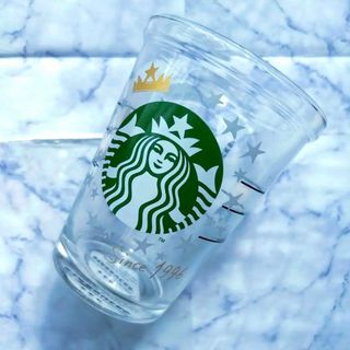 スターバックスコーヒー(Starbucks Coffee)のSTARBUCKS 25周年 コレクタブルコールドカップグラススター 414ml(グラス/カップ)