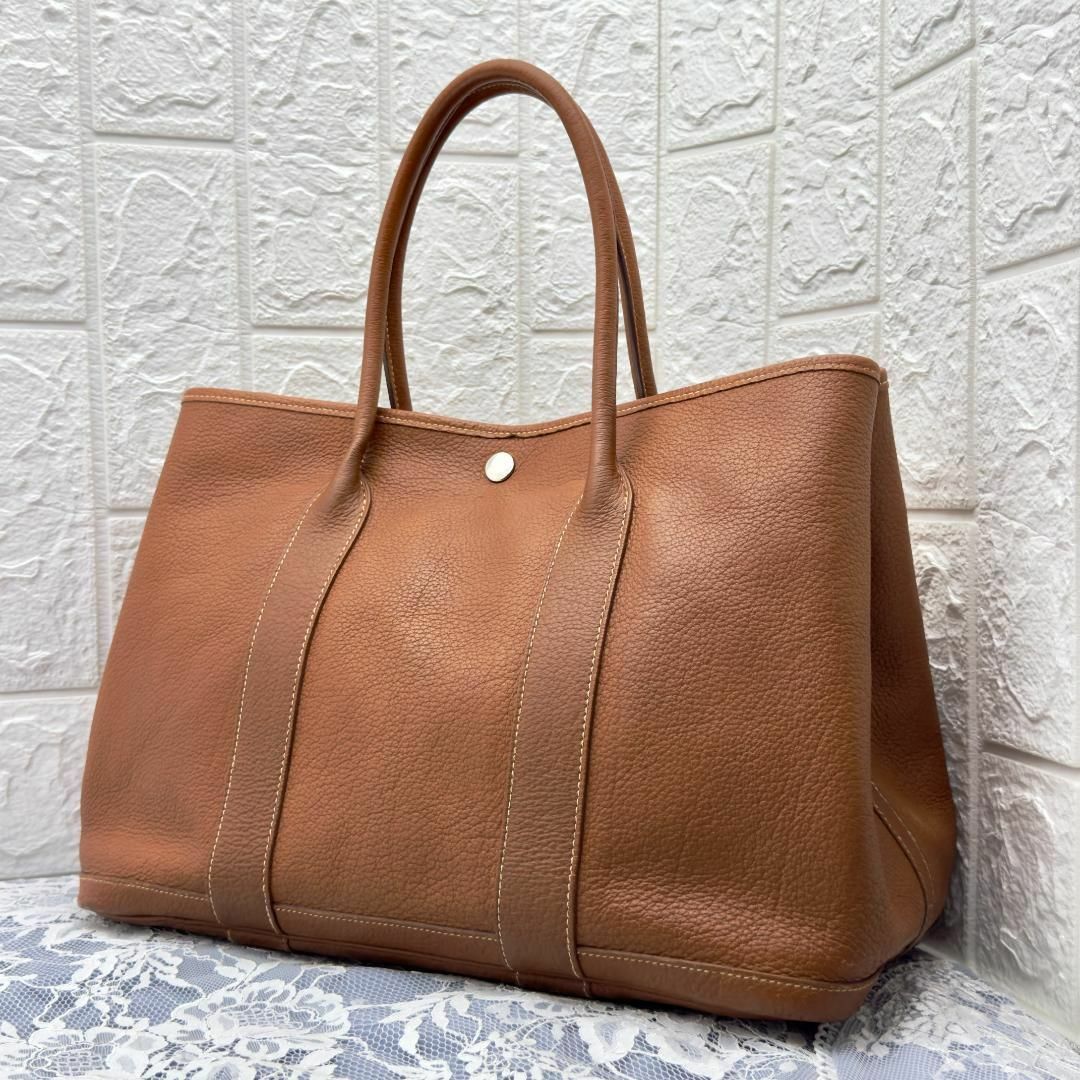 Hermes(エルメス)の✨極上品✨エルメス ガーデンパーティ PM ネゴンダ ブラウン トートバッグ レディースのバッグ(ハンドバッグ)の商品写真