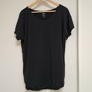 UNIQLO - UNIQLO　エアリズム　Tシャツ　黒色　Ｌサイズ
