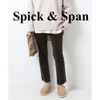 スピックアンドスパン(Spick & Span)のSpick & Span コーデュロイミッドライズスリムストレート　(カジュアルパンツ)