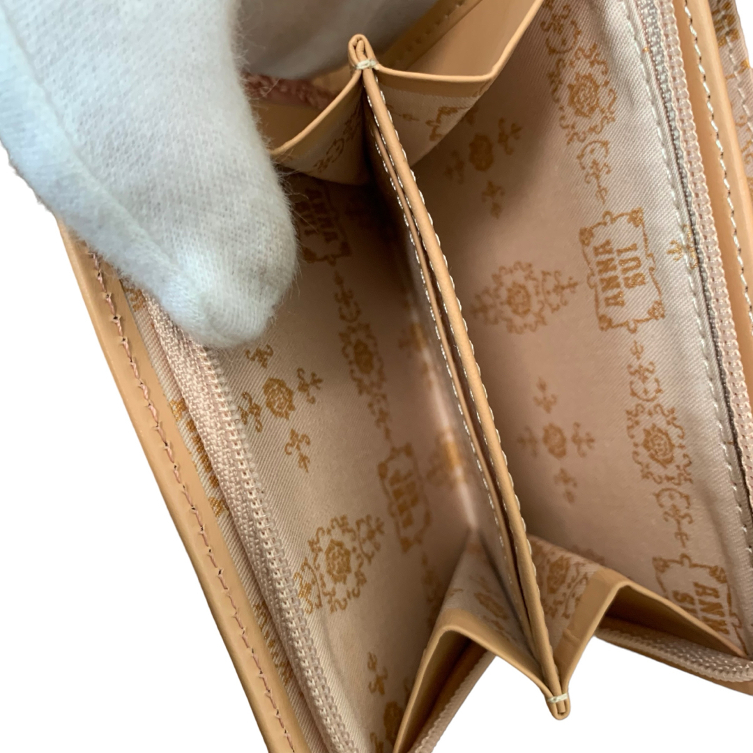 ANNA SUI(アナスイ)のアナスイ　二つ折り財布　ピンク　エナメル　美品 レディースのファッション小物(財布)の商品写真