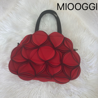 MIOOGGI  ハンドバッグ　2way 3D フラワーバッグ　レッド(ハンドバッグ)