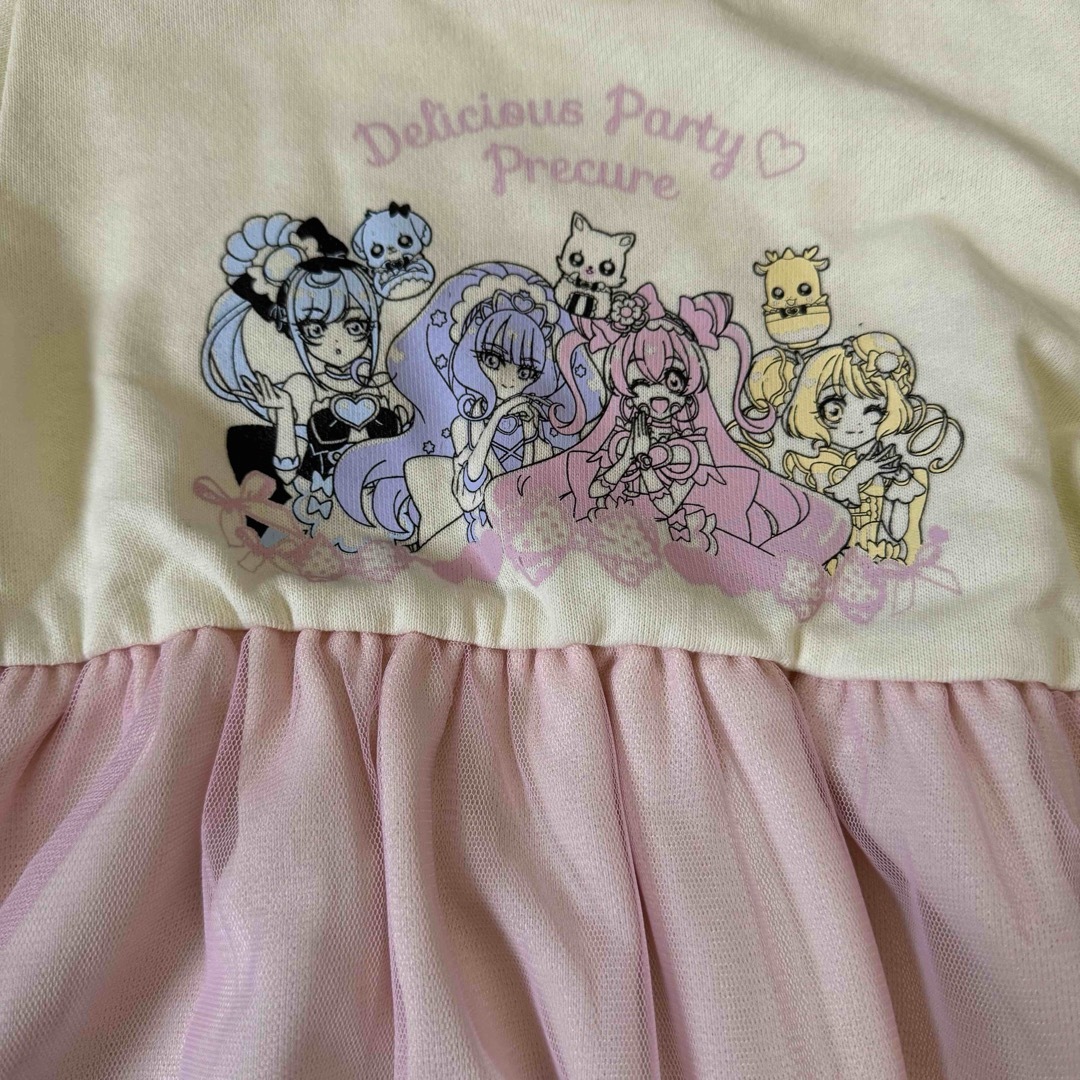 デリシャスパーティープリキュア  長袖　ワンピース キッズ/ベビー/マタニティのキッズ服女の子用(90cm~)(ワンピース)の商品写真