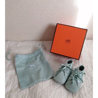 エルメス(Hermes)のエルメス　ファーストシューズ　ブルー(フラットシューズ)