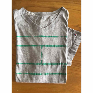 トミーヒルフィガー(TOMMY HILFIGER)のトミーヒルフィガー　メンズ　Tシャツ　グレー　M(Tシャツ/カットソー(半袖/袖なし))