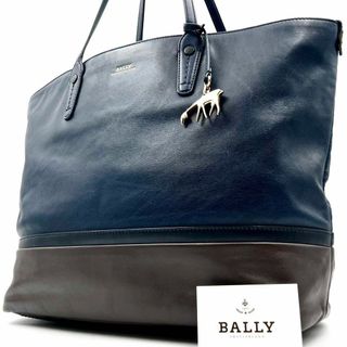 Bally - 《極美品》BALLY メンズ ビジネス レザー バイカラー トートバッグA4