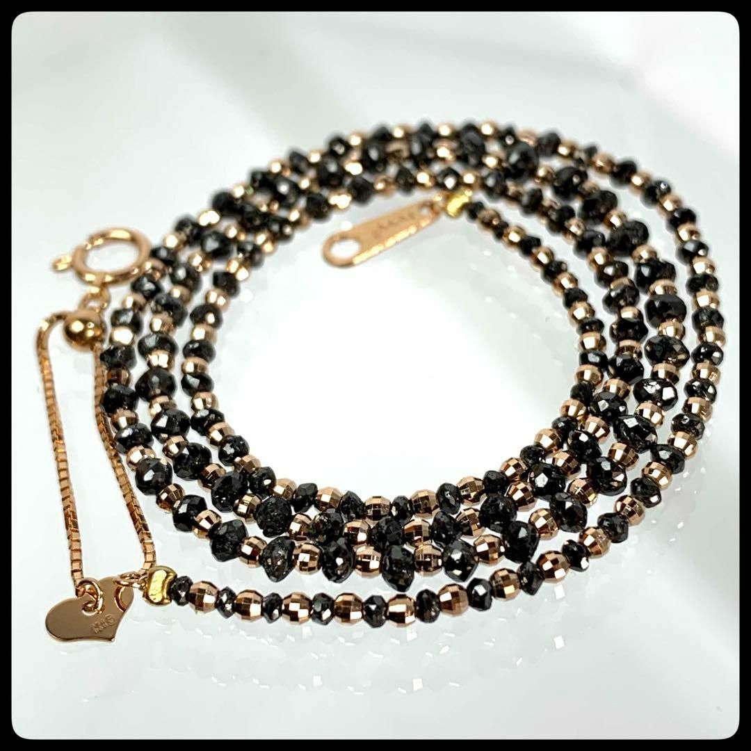 天然ブラックダイヤモンド K18 YG ネックレス10.00ct 【鑑別書付 天然ブラックダイヤモンド K18 YG ネックレス10.00ct 【鑑別書付