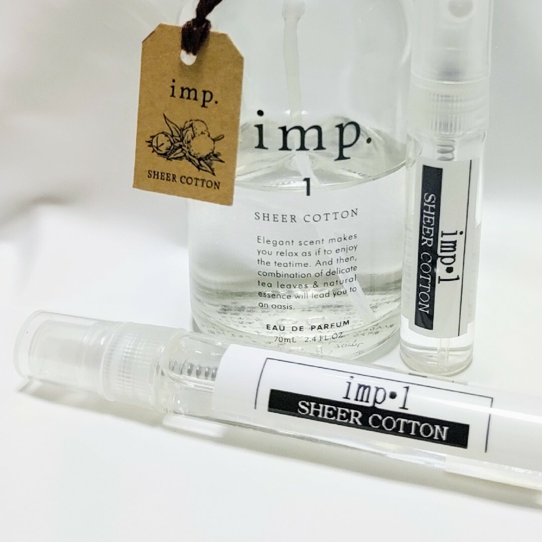 imp(インプ)のインプ  シアーコットン オードパルファム 5ml コスメ/美容の香水(ユニセックス)の商品写真