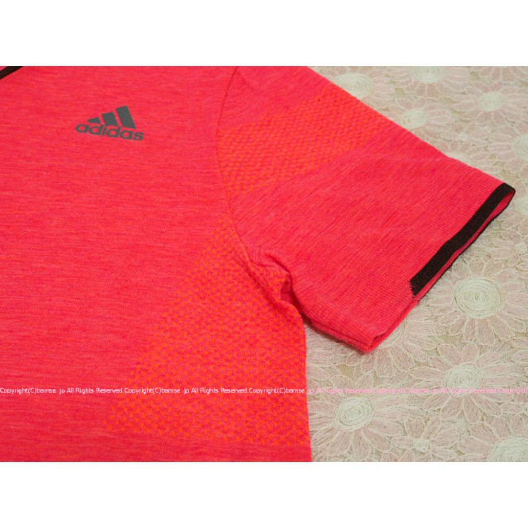 adidas(アディダス)のadidas アディダス お洒落なプライムニット デザインTシャツ/L メンズのトップス(Tシャツ/カットソー(半袖/袖なし))の商品写真