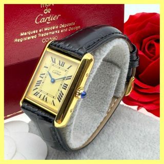 Cartier - ✨極上品✨ カルティエ マストタンクSM クォーツ  腕時計 C56