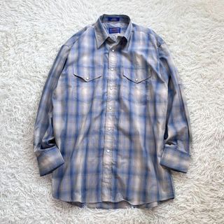 ペンドルトン(PENDLETON)の【未使用級】PENDLETON 長袖ウェスタン シャツ　オンブレチェック　00s(Tシャツ/カットソー(七分/長袖))