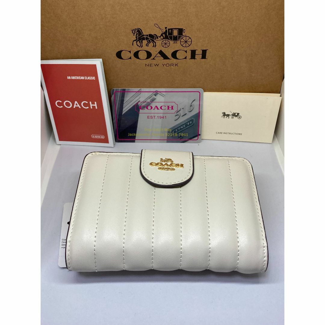 COACH(コーチ)のCOACH　コーチ　C3454　二つ折り財布　リニア　キルティング レディースのファッション小物(財布)の商品写真