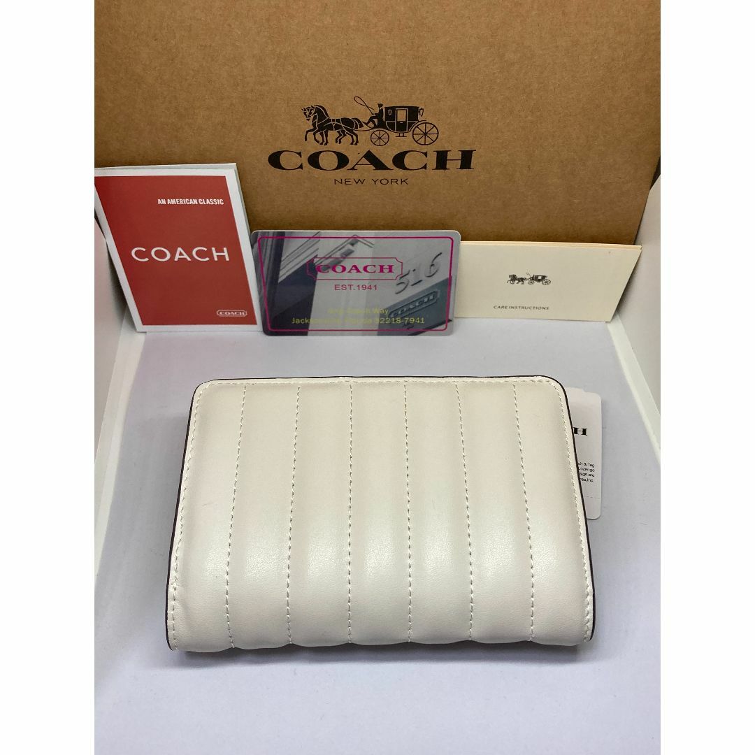 COACH(コーチ)のCOACH　コーチ　C3454　二つ折り財布　リニア　キルティング レディースのファッション小物(財布)の商品写真