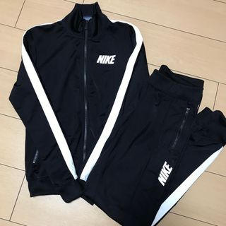 ナイキ(NIKE)の美品　NIKE ナイキ　ジャージ　上下セットアップ　黒　レディースM (トレーナー/スウェット)