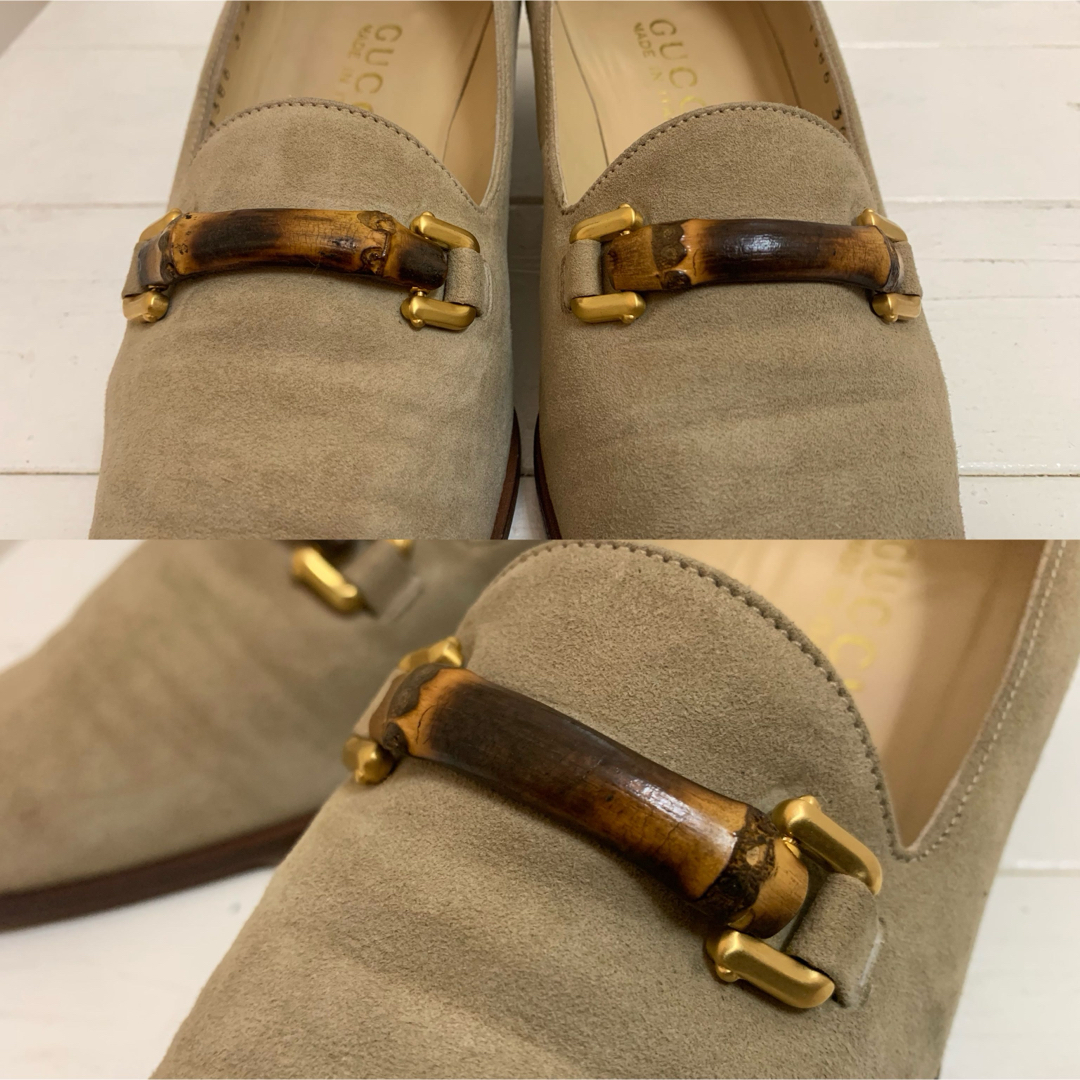 Gucci(グッチ)のGUCCI VINTAGE ITALY製 バンブーホースビット レザーパンプス レディースの靴/シューズ(ハイヒール/パンプス)の商品写真