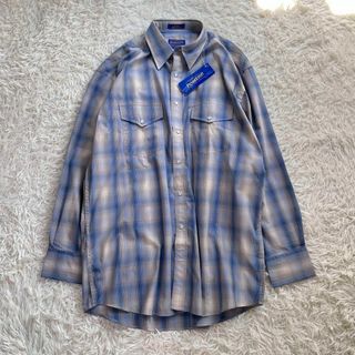 ペンドルトン(PENDLETON)の【新品未使用】PENDLETON ウェスタン シャツ　オンブレ チェック　00s(Tシャツ/カットソー(七分/長袖))