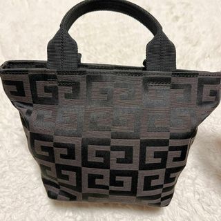 GIVENCHY - 【極美品】ジバンシー　4Gロゴ　総ロゴ　キャンバス　ミニハンドバッグ　ブラック