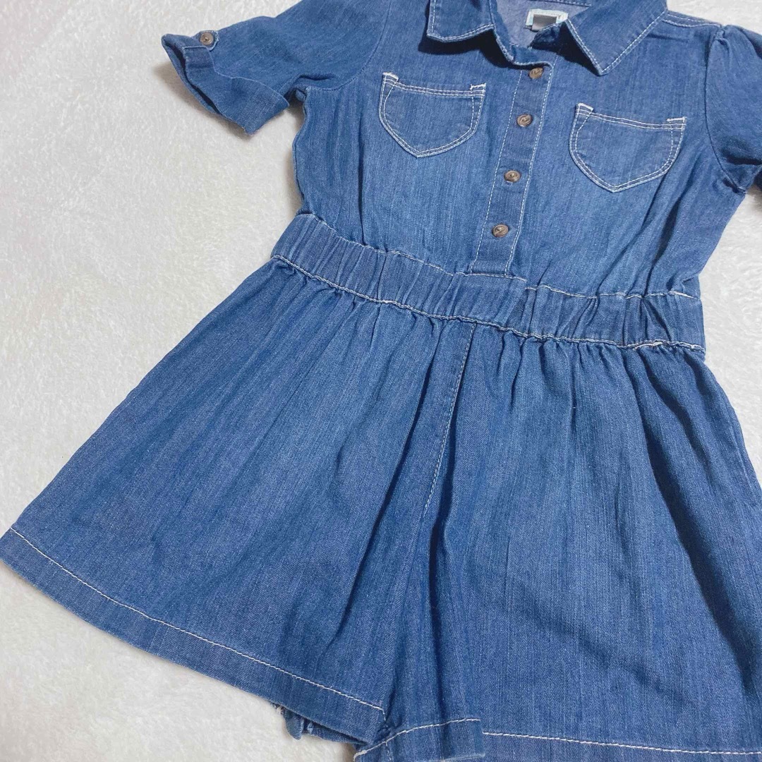 Old Navy(オールドネイビー)の【OLD NAVY】デニムオールインワン　オールドネイビー キッズ/ベビー/マタニティのキッズ服女の子用(90cm~)(ワンピース)の商品写真