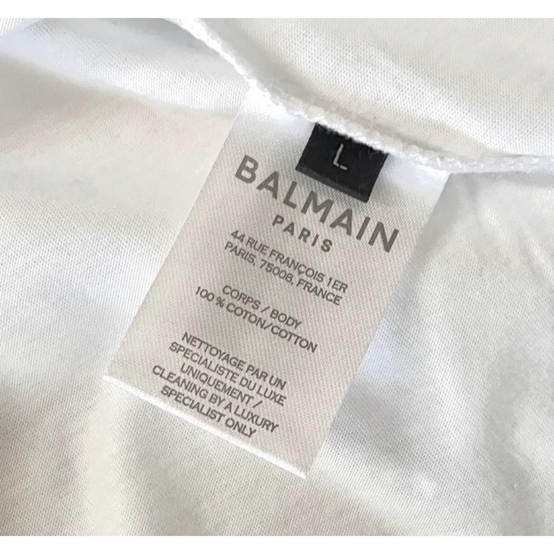 BALMAIN(バルマン)の[送料無料] BALMAIN PARIS バルマン旧ロゴTシャツ Lサイズ メンズのトップス(Tシャツ/カットソー(半袖/袖なし))の商品写真