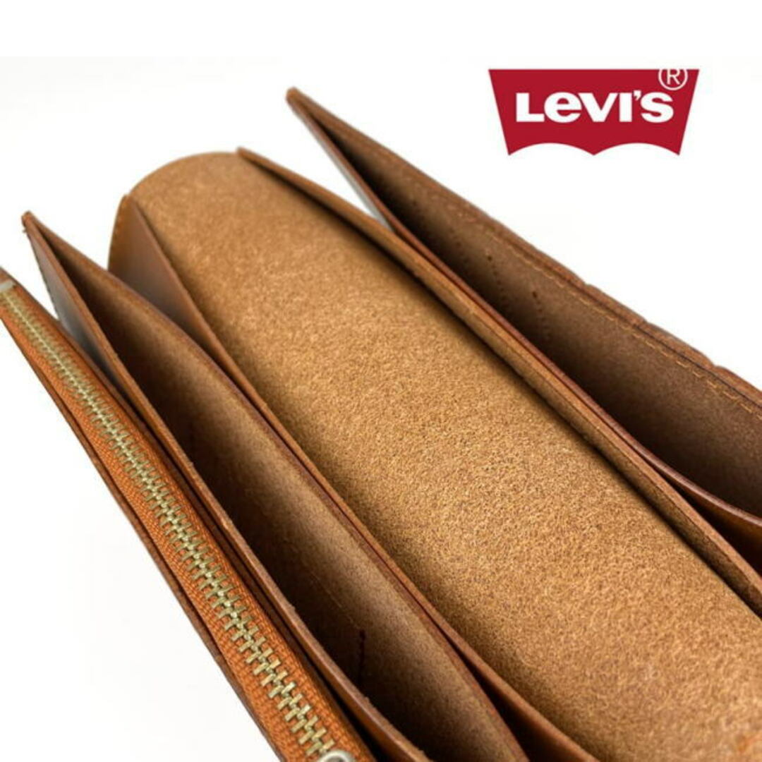 Levi's(リーバイス)のブラウン リーバイス ウォレットチェーン付き 長財布 8167  メンズのファッション小物(折り財布)の商品写真