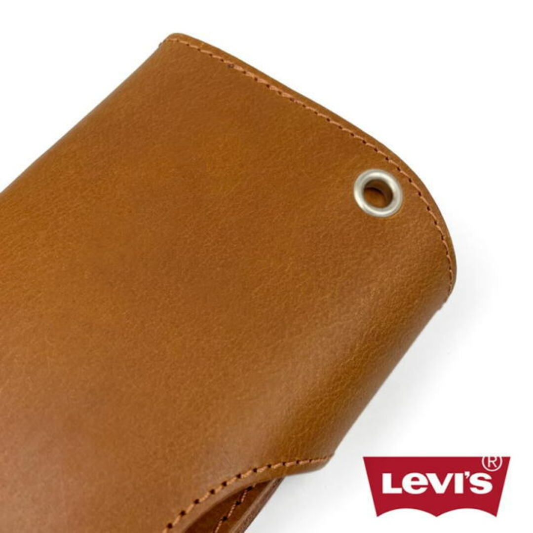 Levi's(リーバイス)のブラウン リーバイス ウォレットチェーン付き 長財布 8167  メンズのファッション小物(折り財布)の商品写真