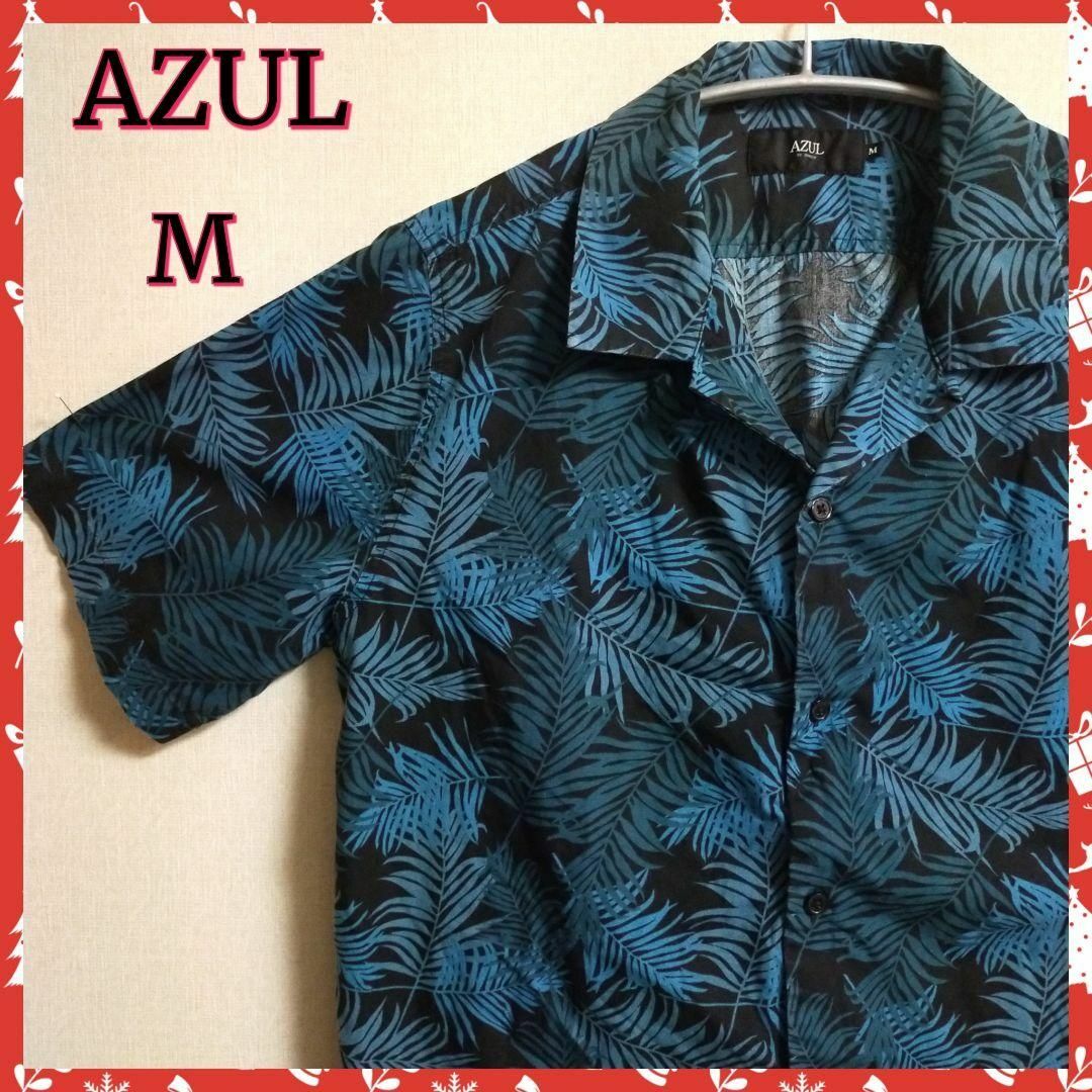 AZUL by moussy(アズールバイマウジー)の【AZUL】アズール　かりゆしウェア　アロハシャツ　✨美品✨ メンズのトップス(シャツ)の商品写真