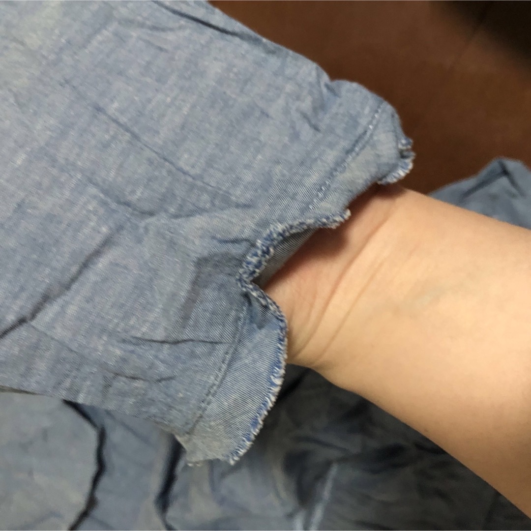 裾フリル タックブラウス レディースのトップス(シャツ/ブラウス(長袖/七分))の商品写真