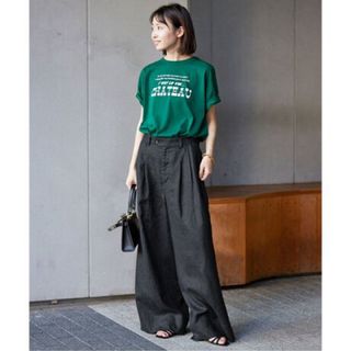 European Linen タックバギーパンツ