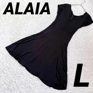 【ALAIA】アライア イタリア製 半袖ワンピース フレア ドレス(ひざ丈ワンピース)