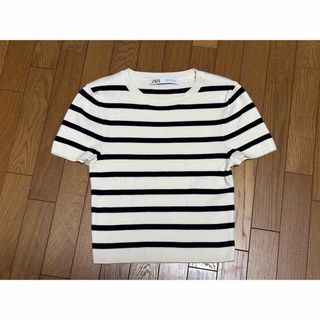 ザラ(ZARA)の【美品】ZARA人気ボーダーニット　Sサイズ(ニット/セーター)