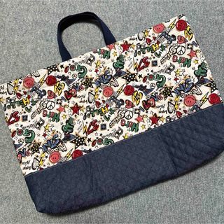 レッスンバック　ハンドメイド　キルティング　(レッスンバッグ)