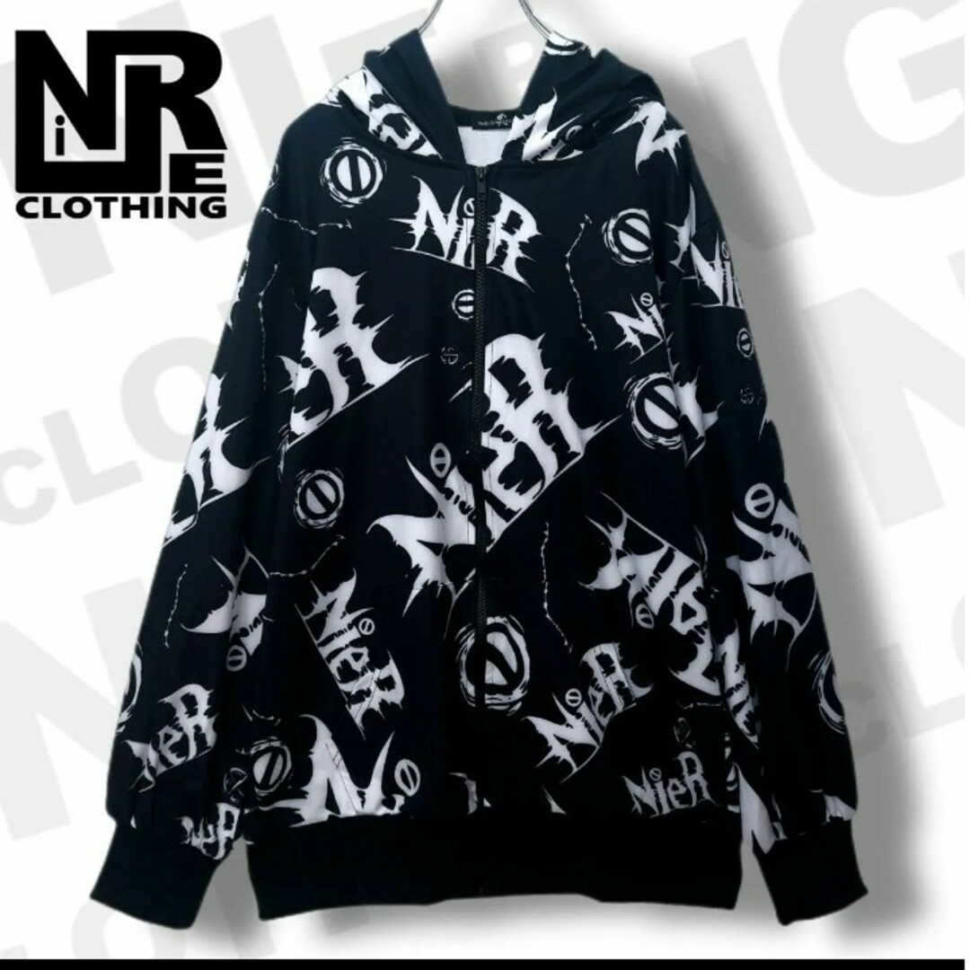 NieR Clothing(ニーアクロージング)のNieR WフードNIER LOGO ZIP OUTER レディースのトップス(パーカー)の商品写真