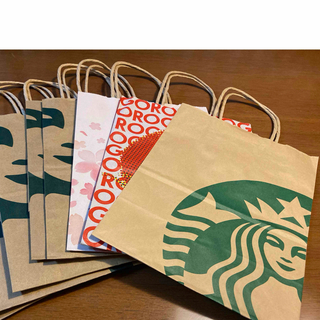 スターバックスコーヒー(Starbucks Coffee)のスターバックス　紙袋　6枚(ショップ袋)