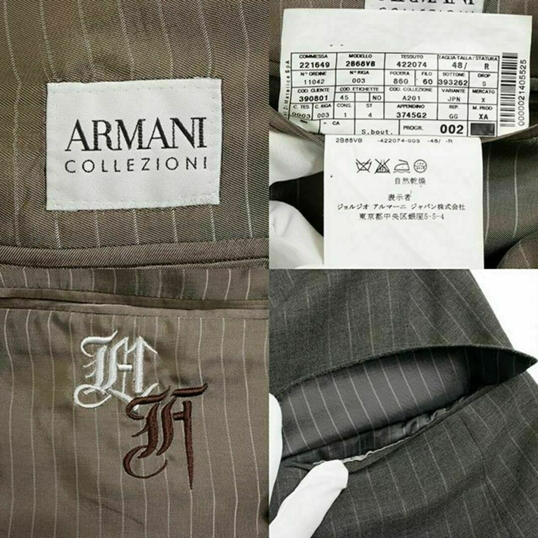 ARMANI COLLEZIONI(アルマーニ コレツィオーニ)の【全額返金保証・送料無料】アルマーニのスーツジャケット・正規品・新品同様・綺麗 メンズのスーツ(スーツジャケット)の商品写真