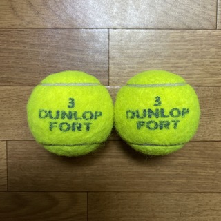 ダンロップ(DUNLOP)のダンロップテニスボール　2個    送料無料　3番(ボール)