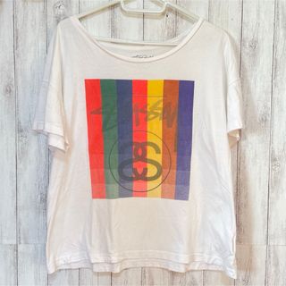 STUSSY - 【stussy】半袖Tシャツ　ロゴT  古着