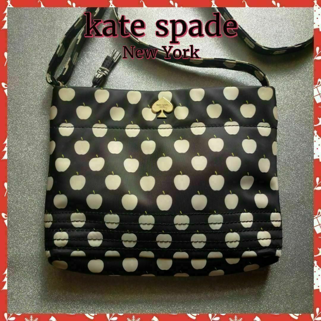 kate spade new york(ケイトスペードニューヨーク)の【kate spade】ケイトスペードショルダーバッグ　✨美品✨りんご柄 レディースのバッグ(ショルダーバッグ)の商品写真