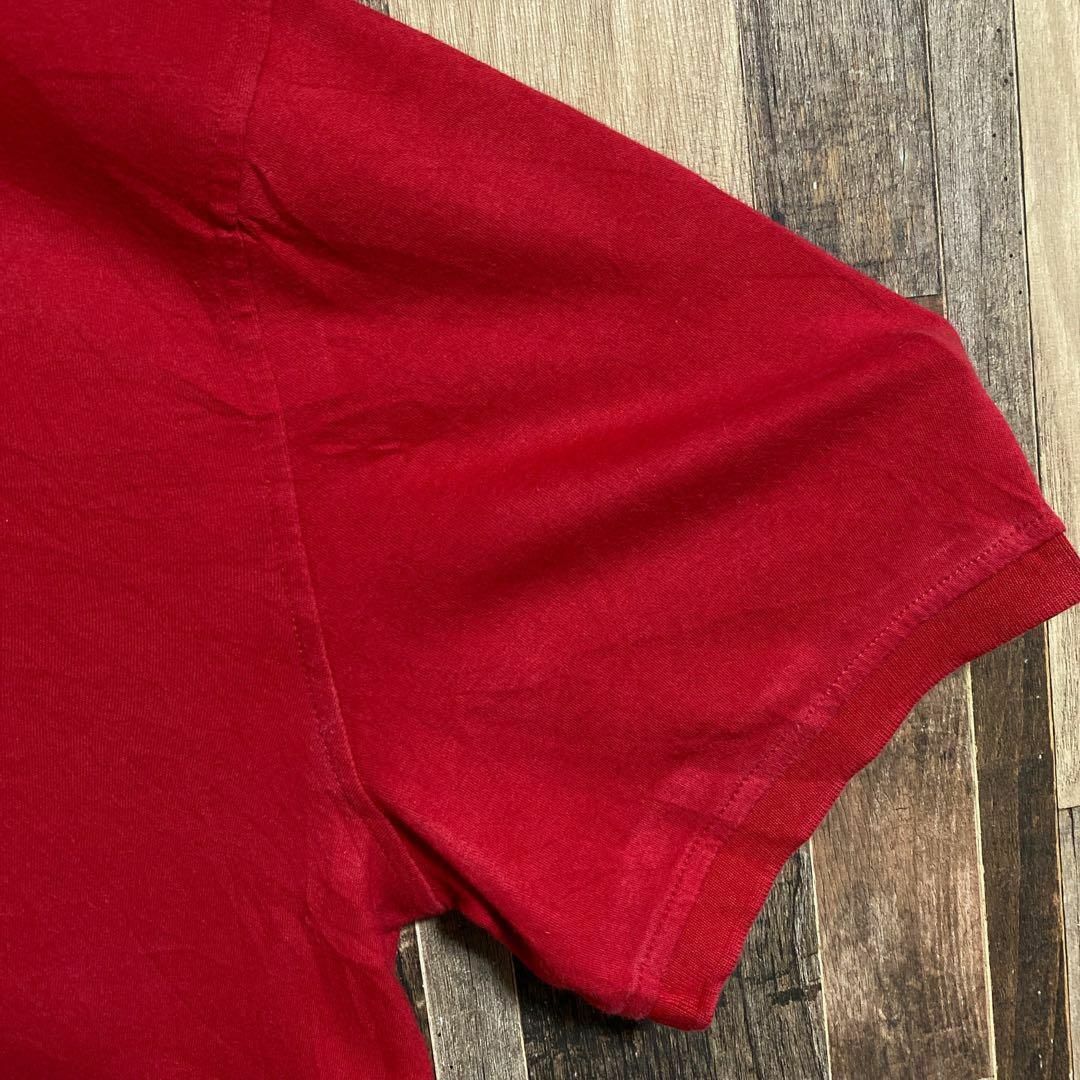 TOMMY HILFIGER(トミーヒルフィガー)のトミーヒルフィガー メンズ 半袖 ポロシャツ ロゴ 赤 2XL USA古着 90 メンズのトップス(ポロシャツ)の商品写真