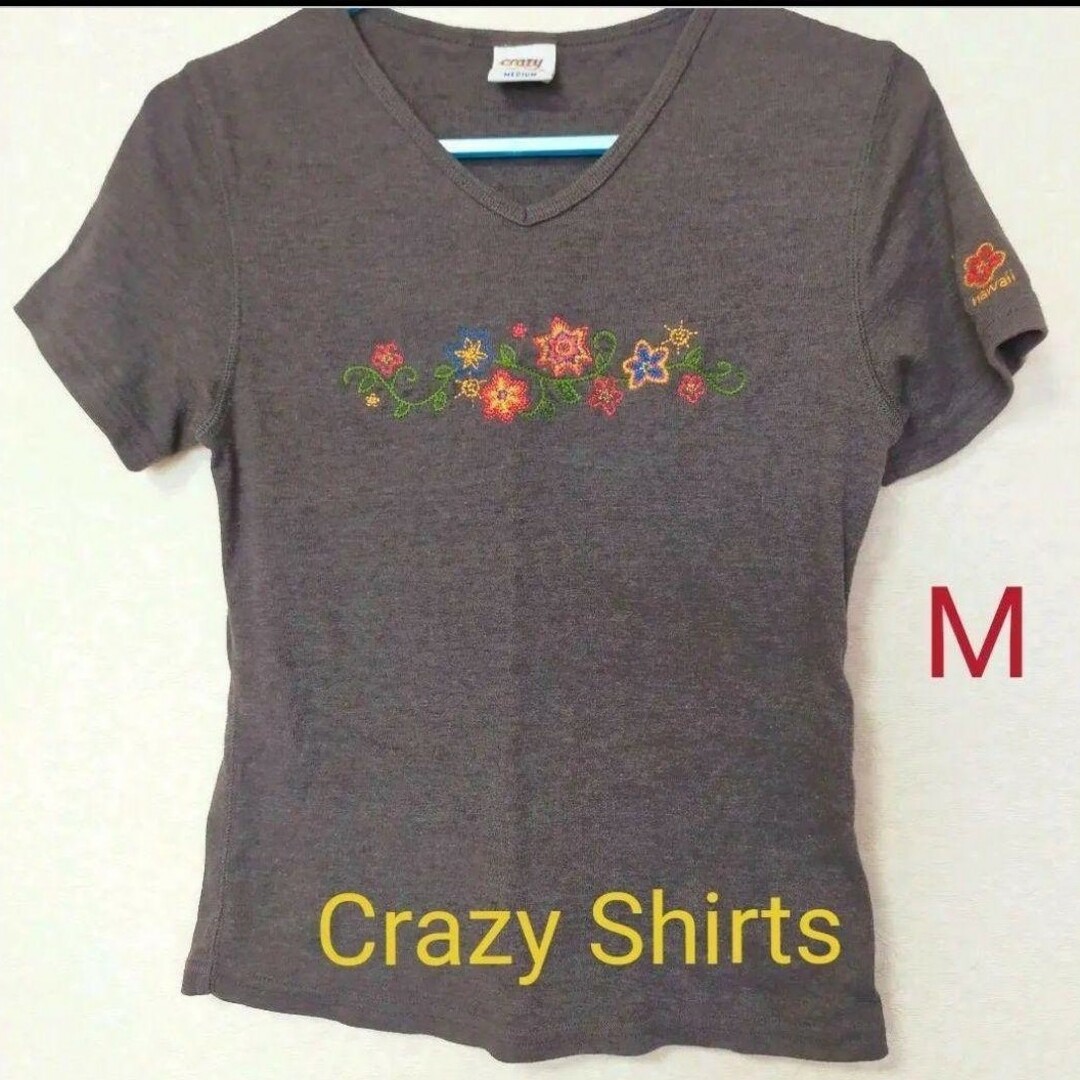 Crazy(クレイジー)のクレイジーシャツ ハワイ　花柄Tシャツ レディースのトップス(Tシャツ(半袖/袖なし))の商品写真