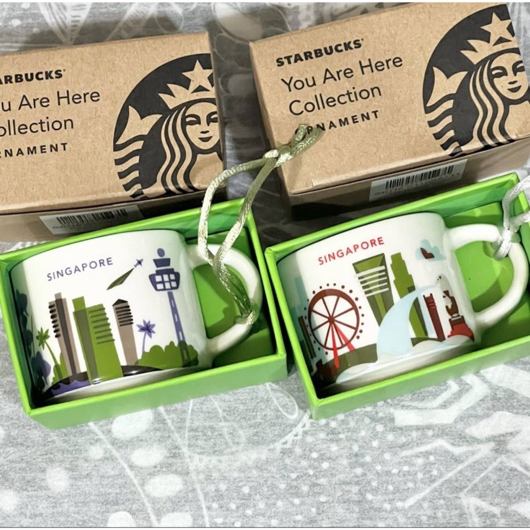 Starbucks Coffee(スターバックスコーヒー)のスターバックス　You are here  マグ　2oz シンガポール　2個 インテリア/住まい/日用品のキッチン/食器(食器)の商品写真