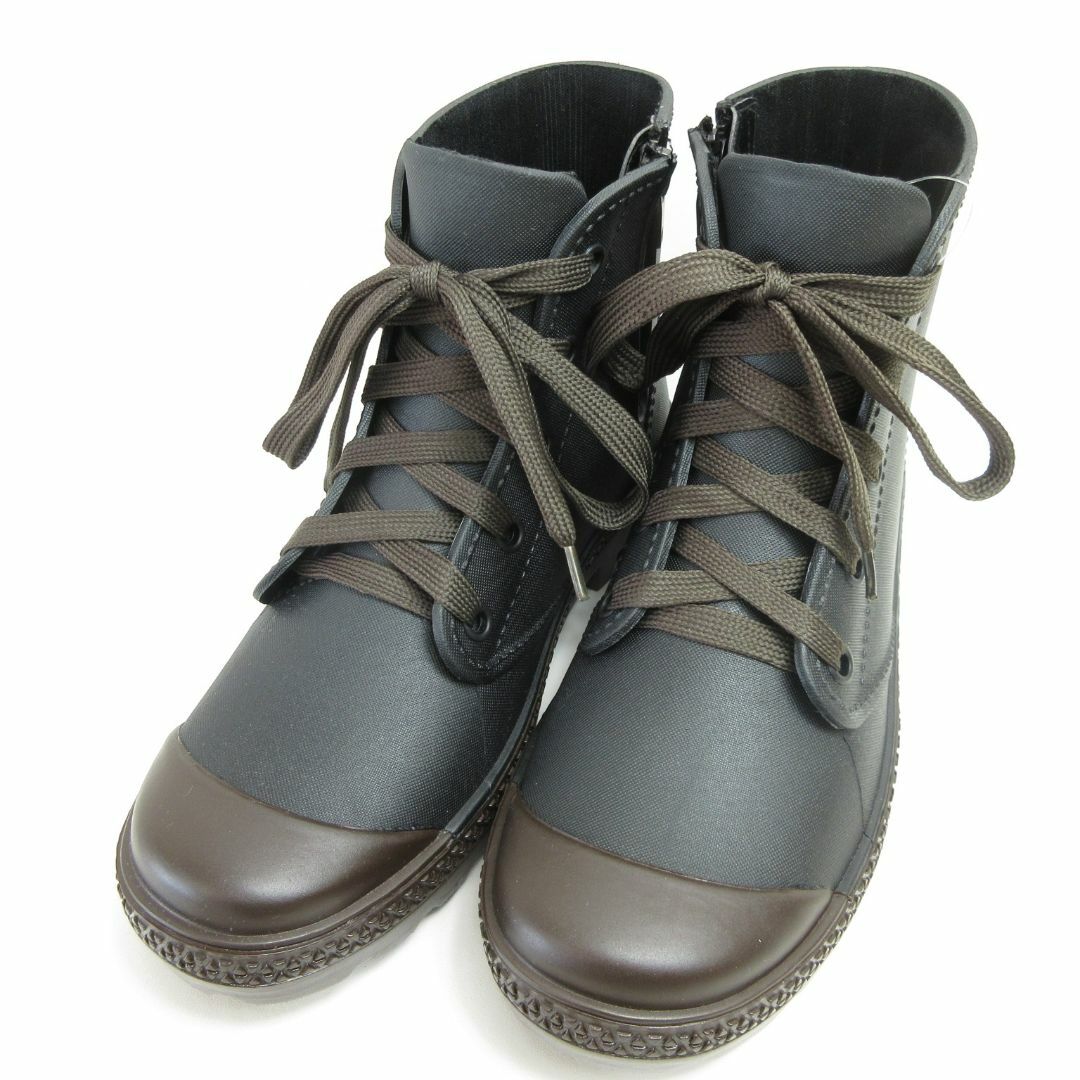 新品LLサイズ 内側ファスナー付レインブーツ レディースの靴/シューズ(レインブーツ/長靴)の商品写真